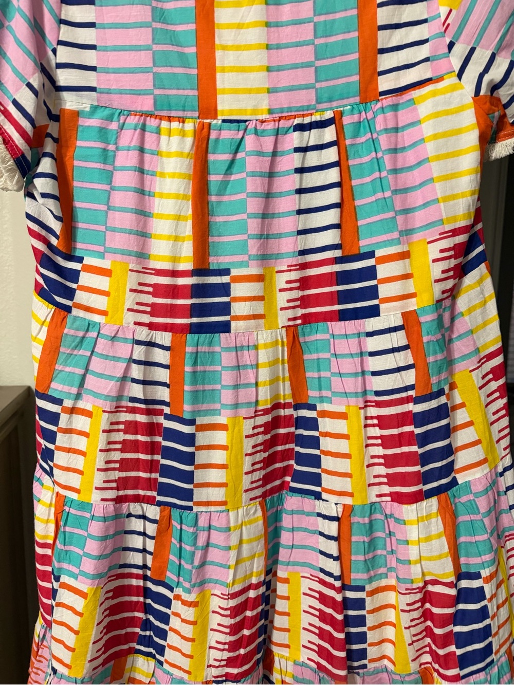 THML Multi-Color Striped Block Mini Dress Avara exclusive NWT small - Picture 4 of 4